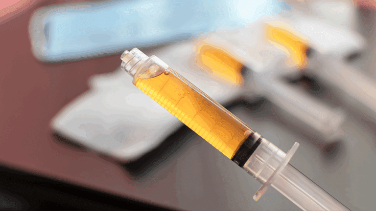 PRP ready to be injected into a patient for pain relief at Health For Life Naturopathic Medicine in Phoenix, AZ.